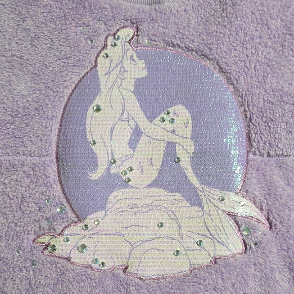 Disney Ariel The Little Mermaid Lavender Spirit Jersey EUC S - Picture 4 of 6